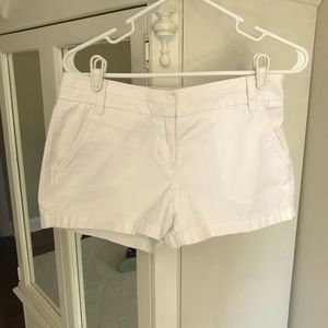 J.Crew White Chino Shorts